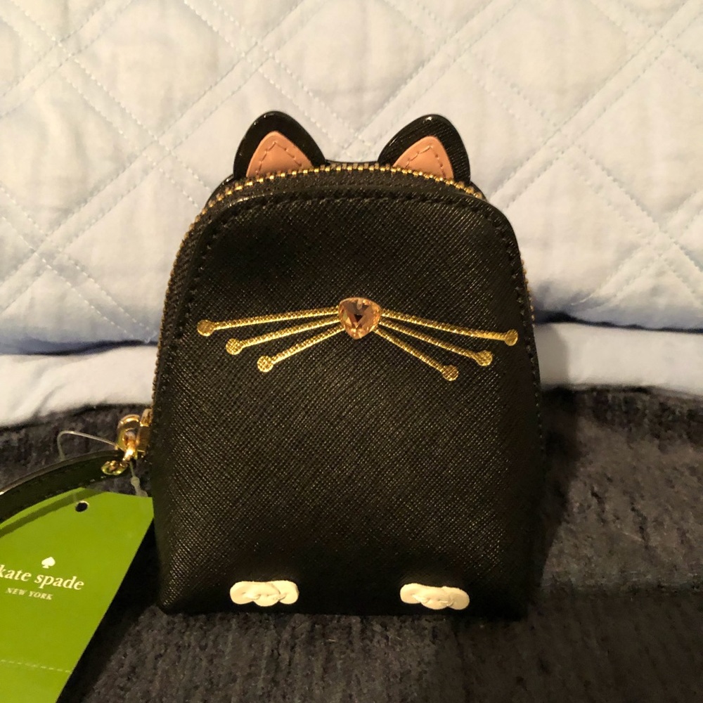 Kate spade Jazz Things Up Cat Coin Purse!